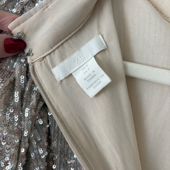 H&M Glittering Silver Midi Dress - Picture 11 of 11
